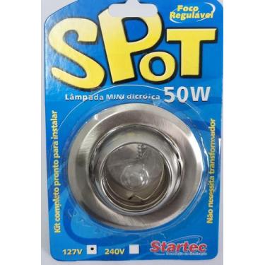 Imagem de Kit 10 Spot Mini Dicroica Olho de Boi Lindo Embutir Redondo Para Lampa