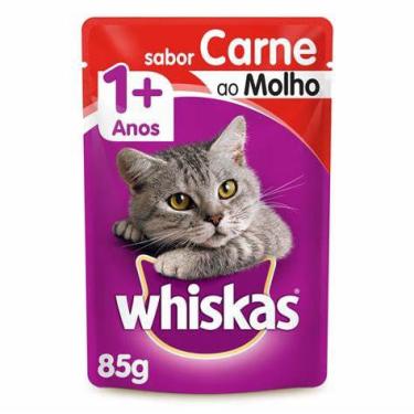 Imagem de Ração úmida sachê carne ao molho gatos adultos 85G