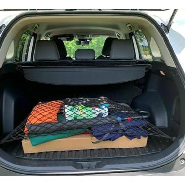 Imagem de Rede de carga de porta-malas estilo piso traseiro para Toyota Corolla Cross L LE XLE 2022-2025 - Acessórios para carro - Organizadores e armazenamento de porta-malas premium - Organizador de