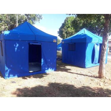 Imagem de Tenda Sanfonada Camping 3x3 Metros Nylon - Goiânia Toldos, Verde folha