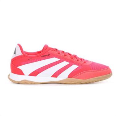 Imagem de Chuteira Adidas Futsal Predator League Vermelho Coral e Branco - Mascu