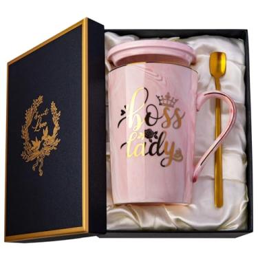 Imagem de Biching Presentes Boss Lady para mulheres - Presente de aniversário exclusivo para mulheres, amigas, colegas de trabalho, colegas, chefe feminino - presentes de agradecimento do dia das mães - Caneca