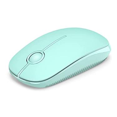 Imagem de Wireless Mouse, Vssoplor 2.4G Slim Portable Computer Mice with Nano Receiver for Notebook, PC, Laptop, Computer (Mint Green)