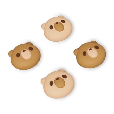 Imagem de PlayVital Tampas de joystick para Nintendo Switch, tampas de polegar para Switch Lite, capa analógica para Switch OLED Joycon Thumb Grip Caps para Switch & Switch Lite e Switch OLED - Urso aconchegante