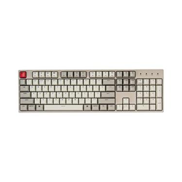 Imagem de Teclado mecânico com fio Keychron C2 Tamanho completo, compatível com Windows, Mac, switch marrom, 104 teclas retrô coloridas, acrilonitrila butadieno estireno, para jogos, cabo trançado USB-C tipo C