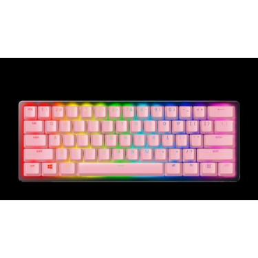Imagem de Acessório para Teclado Gamer Razer PBT Keycap + Coiled Cable Upgrade Set Quartz, Rosa, RC21-01491000-R3M1