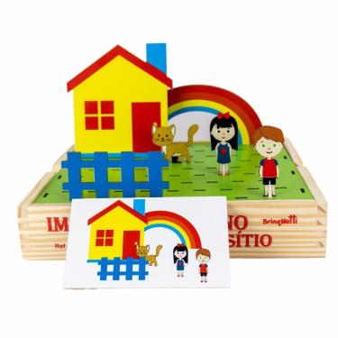 Imagem de Jogo Imagem Em Plano - Sítio - Madeira - Brinqmutti