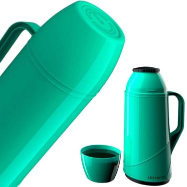 Imagem de Jarra Garrafa Térmica Bule Inox E Jarra Colorida Ampola Interna Vidro Tereré Chimarrão Café Leita água Quente Cor:garraf