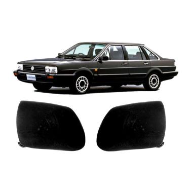 Imagem de Par Acabamento Puxador Porta Dianteira Santana Preto L.d/le