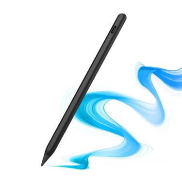Imagem de Airoule Caneta Stylus Para Apple Ipad Pencil - Carregamento Rápido Com Rejeição De Palma, Sensibilidade À Inclinação, Trabalho 2018-2024 Air 3/4/5/M2, Mini 5/6, 6/7/8/9/10, Pro 11"/12,9"/M4, Preta