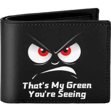 Imagem de Carteira infantil para meninos adolescentes, para meninos de 6 a 7 a 8 a 9 a 10 a 11 a 12 a 13 a 14 anos, carteira engraçada de couro dobrável com bloqueio de RFID com bolso para moedas, janela para