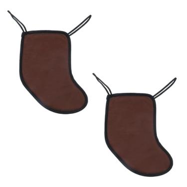 Imagem de FarBoat 2 peças almofada de apoio de queixo para violino 1/2 1/4 de algodão capa de descanso de queixo para violino para praticar melhor, marrom