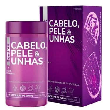 Imagem de Vitaminas Cabelo Pele e Unha 60 Cáps Good Vit Polivitaminico, Sem sabo