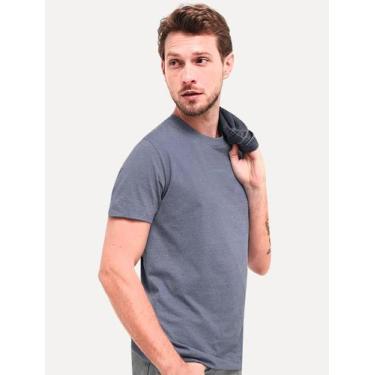 Imagem de Camiseta Aramis Masculina Estampa Costas Barcode Azul Índigo Mescla, S