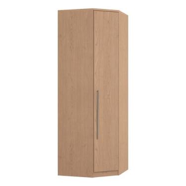 Imagem de Módulo de Canto Oblíquo 1 Porta 3 Prateleiras Elegance - Móveis Castro