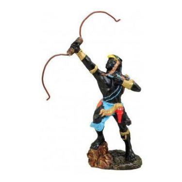 Imagem de Imagem Orixa Oxossi Azul Escultura Resina Estatua 22 Cm - Lua Mistica