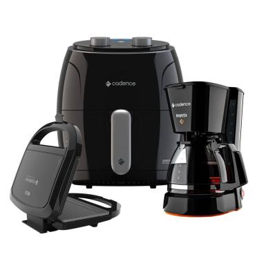 Imagem de Kit Super Cook Cadence Fritadeira 3,8L - Sanduicheira - Cafeteira