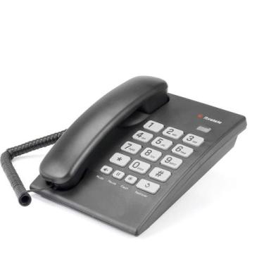 Imagem de Aparelho Telefônico com Fio Ibratele Preto de Mesa 4566 - BRIGHT