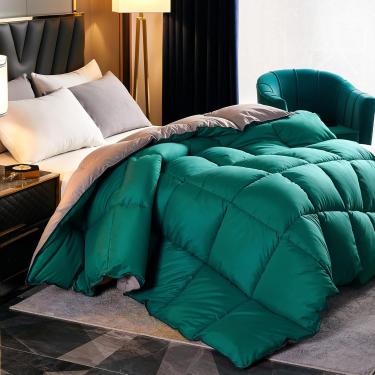 Imagem de Colcha De Edredom King Size De Inverno Noites Frias De Verão Edredom De Luxo Edredom Macio De Penas De Ganso Edredom Cobertores Cama De Penas Cobertor De Colcha Acolchoado, G, 180x220cm (4kg)