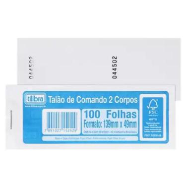 Imagem de Talão de Comando 2 Corpos 100 Folhas TILIBRA