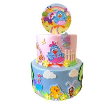 Imagem de Bolo Fake Turma da Galinha Pintadinha Candy - Catavento Festa dos Sonh