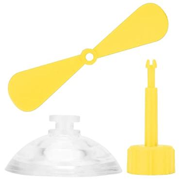 Imagem de Estink Hélice do Capacete de Motocicleta, Brinquedo Decorativo de Girador Com Copo de Sucção Forte para Qualquer Superfície (YELLOW)