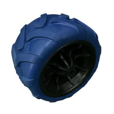 Imagem de Bothyi Peça de reposição para rodízios de poliuretano sólido para cortador de grama e carrinho de praia dobrável, Azul