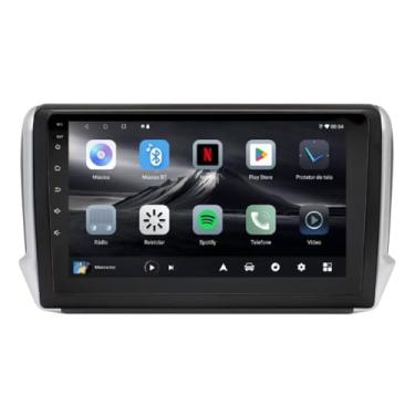 Imagem de Central Multimídia Peugeot 208 e 2008 2017/2020 Adak G2 Tela de 9" QLED 2GB de RAM 64GB Android Auto e Carplay + Câmera de ré - PLAY-2964/G2