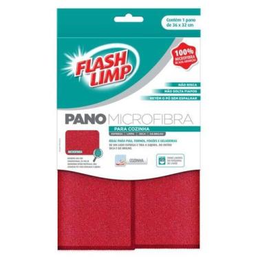 Imagem de kit c/2 PANO MICROFIBRA PARA COZINHA - FLASH LIMP