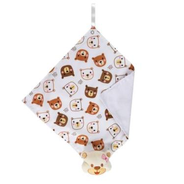 Imagem de Naninha De Bebê Com Prendedor De Chupeta Bichinho De Pelúcia - João e 