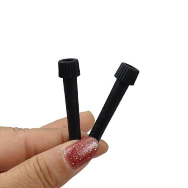 Imagem de QINEHONS Substituição de interruptor de lâmpada padrão, botão de giro de lâmpada de plástico resistente para fácil controle liga/desliga, acabamento preto elegante adequado para lâmpadas de chão e