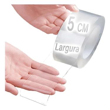 Imagem de Fita Vedação Impermeável Larga 5Cm Coktop Silicone Pergolado