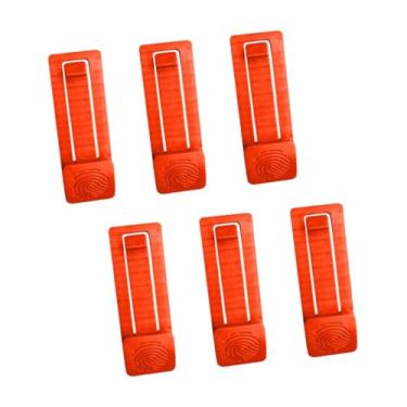 Imagem de oshhni Conjunto de 6 clipes para quilhas de prancha de surfe, clipes para quilhas de prancha de remo, estabilidade aprimorada, controle de água, fácil de, Laranja