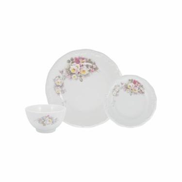 Imagem de Serviço de 18 Peças com Bowl em Porcelana, Decoração Eterna, Porcelana Schmidt
