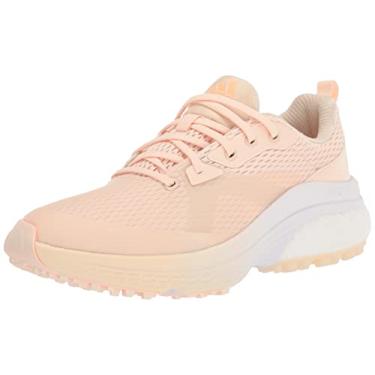 Imagem de adidas Tênis de golfe feminino Solarmotion, Bliss Orange/Beam Orange/Calçado branco, 36