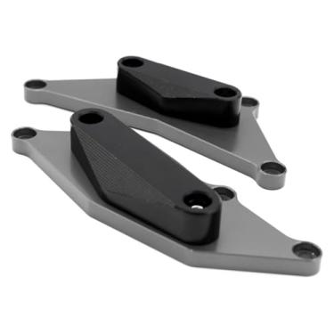 Imagem de BYYINGSUS Acessórios de modificação de motocicleta Proteção de bloco antiqueda do motor compatível com CB650F CB650FA 2014-2020 (cor titânio)