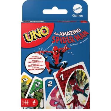 Imagem de Jogo de cartas uno marvel spider man - mattel hxy08