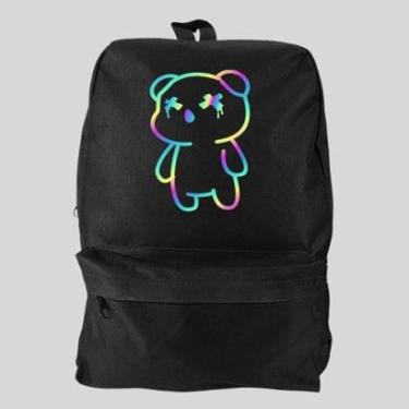 Imagem de Mochila Bolsa Masculina Basica Escolar Pega a Visão Estampado Urso Color-Masculino