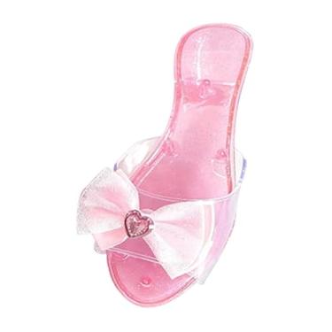 Imagem de Kokiya Sandálias de gelatina Princesa Sapato Colecionável Decoração Moda Brincadeira de Faz de Conta Sapato de Salto Alto para Crianças para Lembrancinhas de, Rosa