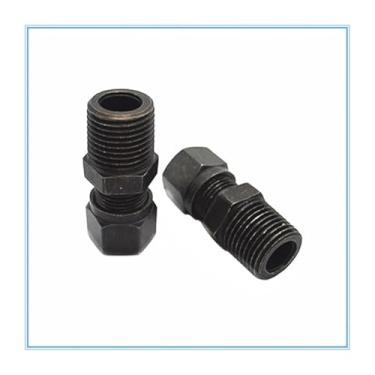 Imagem de Junta de ferro hidráulico 20 mm-1/2 rosca macho fluido junta marinha tubo manga cartão aço carbono rosca rosca reta encaixe de tubo