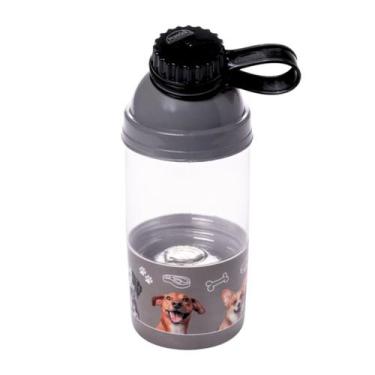 Imagem de Garrafa Água Bebedouro Portátil Pet Cachorro e Gato Passeio 360ml - Pl
