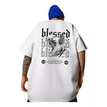 Imagem de Camiseta Oversized Streetwear Blessed - Ideal para Academia e Treino -