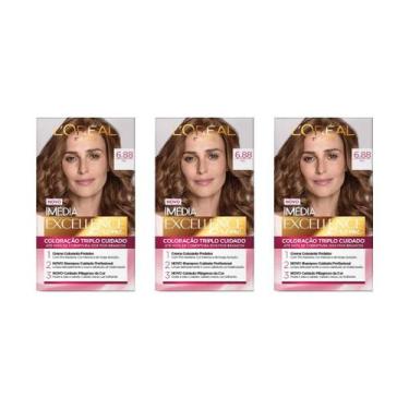 Imagem de Coloraçao Imedia 6.88 Mel Tabaco-Kit C/3Un - Imédia