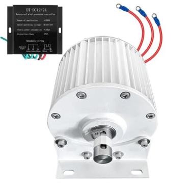 Imagem de 48v,HYZHANHONG Motor Elétrico de Ímanes Permanentes de 16000W, Gerador de Turbina Eólica, Alternador AC DIY 12V-220V para Turbina Eólica ou Turbina de Água (Com Base)