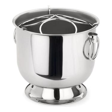 Imagem de 2X Champanheira Com Base Forma Inox - 3 Garrafas Cor Pratead