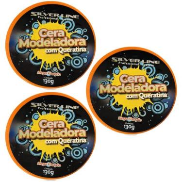 Imagem de Silver Line Cera Modeladora com Queratina 3x130g