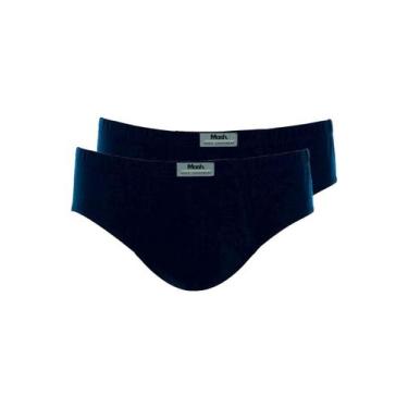 Imagem de Kit com 2 Cuecas Slip Mash 074.58, Azul marinho, M