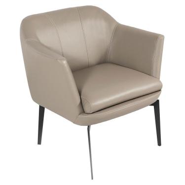 Imagem de Poltrona Decorativa Para Sala De Estar Cris L07 Couro Fendi - Mpozenato