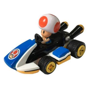 Imagem de Carrinho Mario Kart Fricção Toad Miniatura Mario Kart Escala 1.43 CAR1