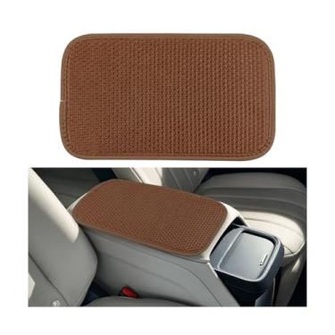 Imagem de Mandark Capa de console central de carro, almofada de assento de assento respirável de seda gelo para automóvel, antiderrapante, acessórios de proteção interior de veículo, universal para SUV, RV